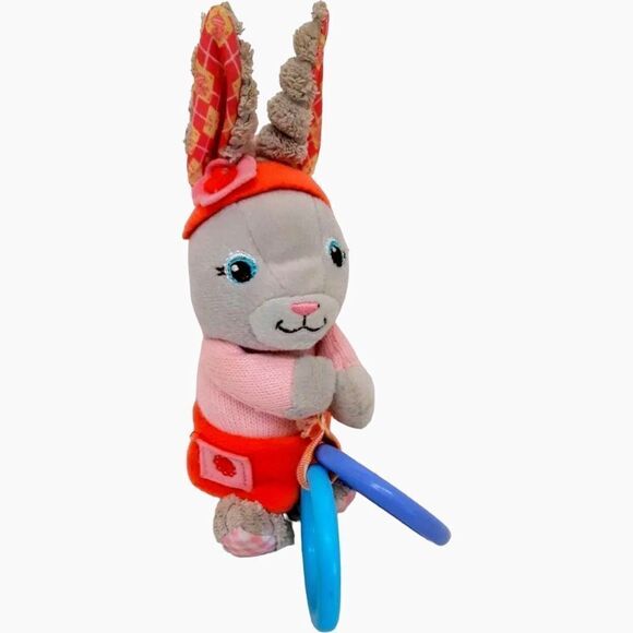 INFANTINO Peter Rabbit Lily Bobtail Bunny Rabbit Chime Plush Baby Teething Toy C - Picture 2 of 14
